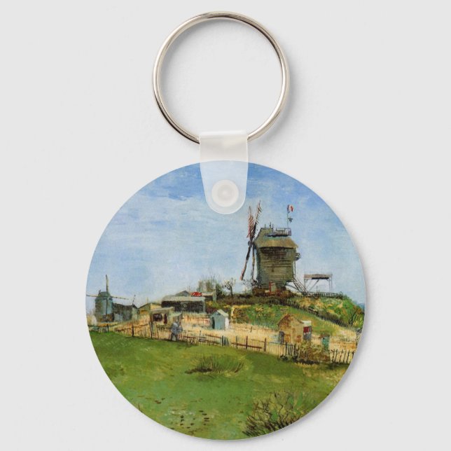 Le Moulin de la Galette av Vincent van Gogh Nyckelring (Framsida)