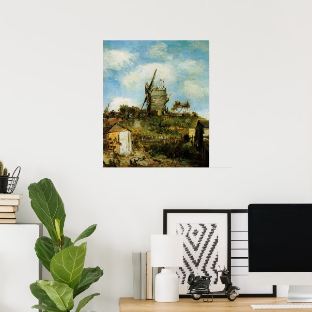 Le Moulin de la Galette av Vincent van Gogh Poster (Hemmakontoret)