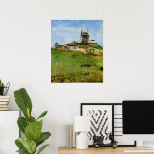 Le Moulin de la Galette av Vincent van Gogh Poster