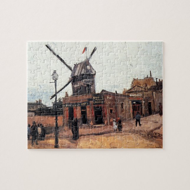Le Moulin de la Galette av Vincent van Gogh Pussel (Horisontell)