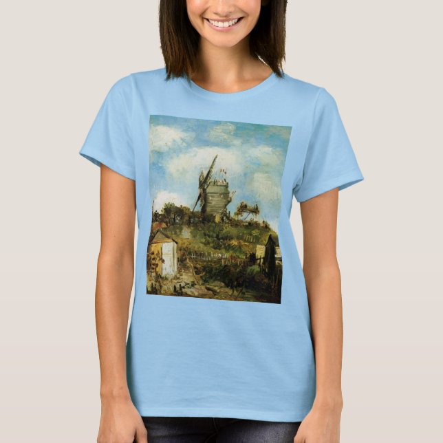 Le Moulin de la Galette av Vincent van Gogh T Shirt (Framsida)