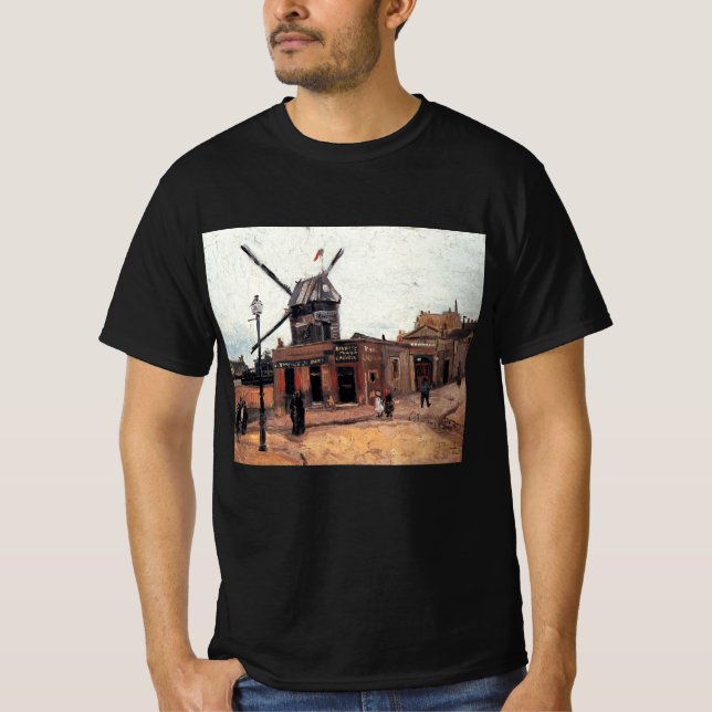 Le Moulin de la Galette av Vincent van Gogh T Shirt (Framsida)
