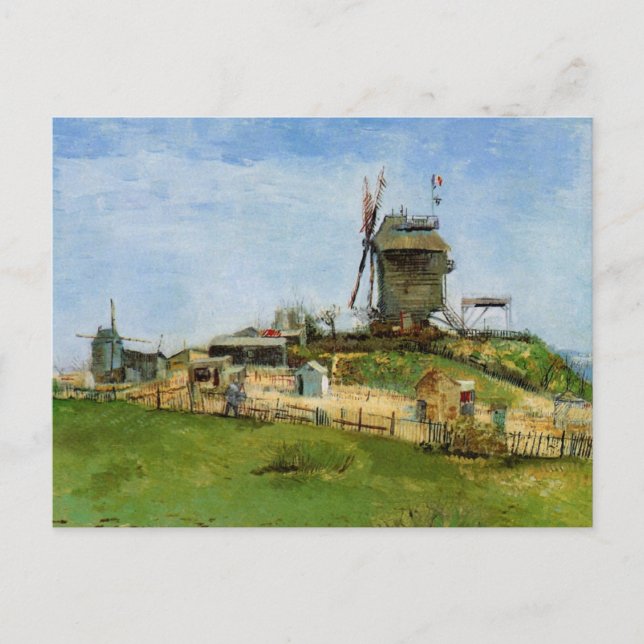 Le Moulin de la Galette av Vincent van Gogh Vykort (Framsida)