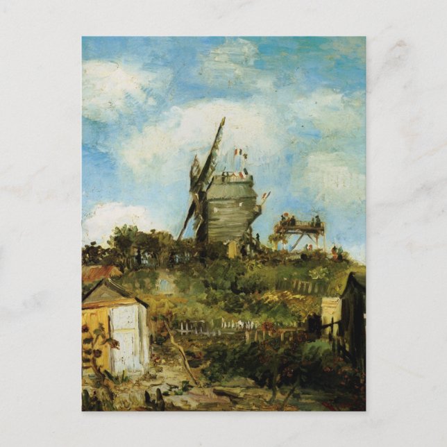 Le Moulin de la Galette av Vincent van Gogh Vykort (Framsida)