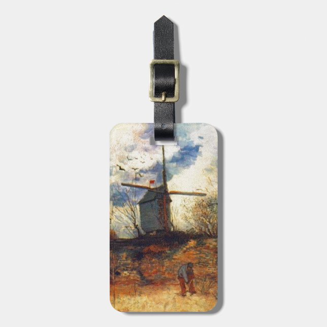 Le Moulin de la Galette Van Gogh Bagagebricka (Vertikal Framsida)