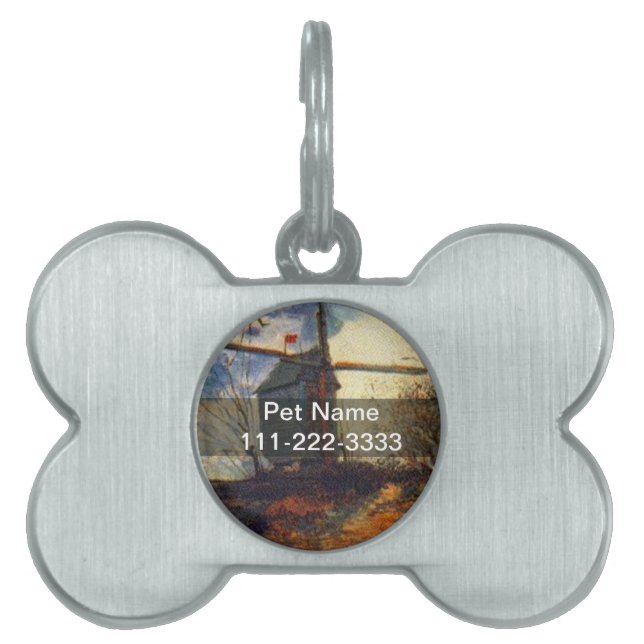 Le Moulin de la Galette Van Gogh ID-bricka Husdjur (Framsidan)