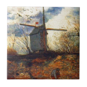 Le Moulin de la Galette Van Gogh Kakelplatta