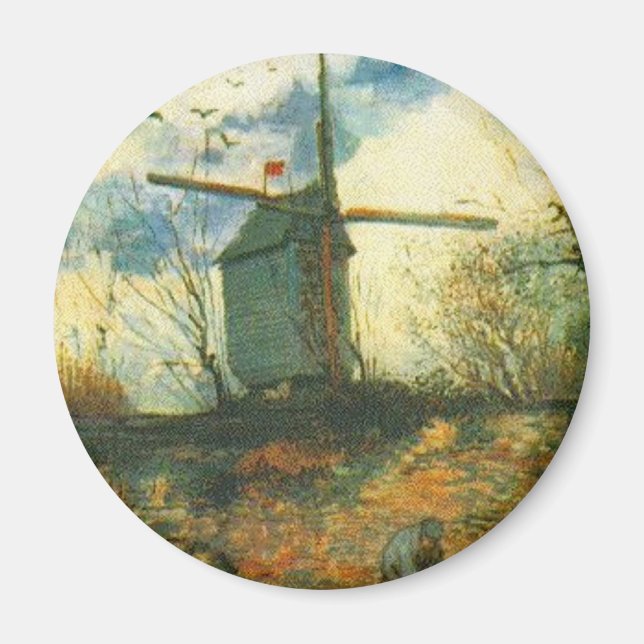 Le Moulin de la Galette Van Gogh Magnet (Framsidan)