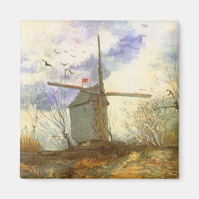 Le Moulin Galette av Vincent van Gogh, Windmills Magnet (Framsidan)
