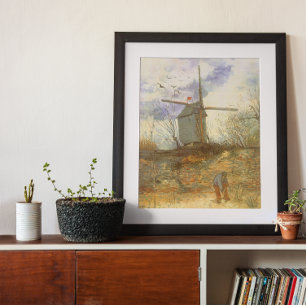 Le Moulin Galette av Vincent van Gogh, Windmills Poster