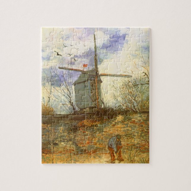 Le Moulin Galette av Vincent van Gogh, Windmills Pussel (Vertikal)