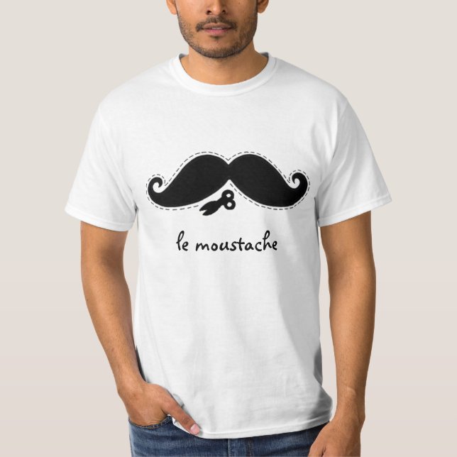 Le Mustache T-shirt (Framsida)