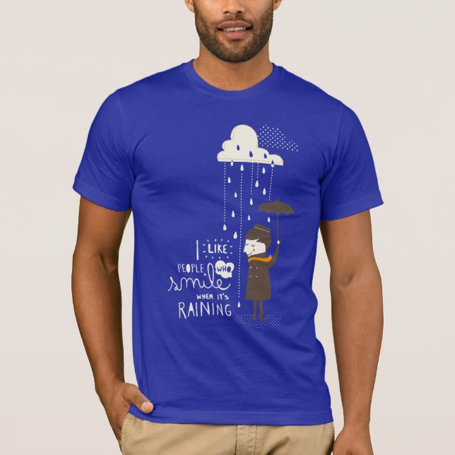 le när dess regna t-shirt (Framsida)