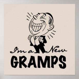 Le nya Gramps T-tröja och gåvor Poster