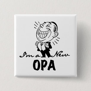 Le nya Opa T-tröja och gåvor Knapp