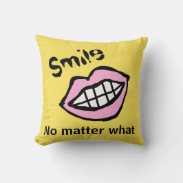 le oavsett tecknad läppar kudde