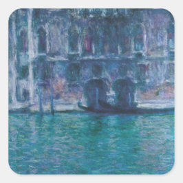 Le palais da Mula Claude Monet Fyrkantigt Klistermärke