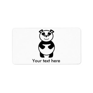 Le pandabjörnen adressetikett
