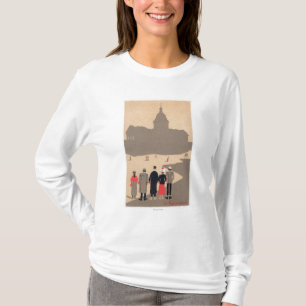 Le Pantheon art déco SceneParis, frankrike T Shirt