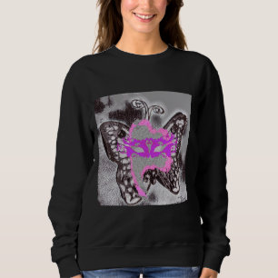 Le Papillon Masqué De Gris Et De Ro T Shirt