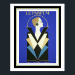 Le Parfum Art Deco Poster 16  x 20<br><div class="desc">Vintage,  Fransk Art Deco,  reklam för Le Parfum. Poster åtgärderna 16 x 20 och kan finnas i andra storlekar.</div>