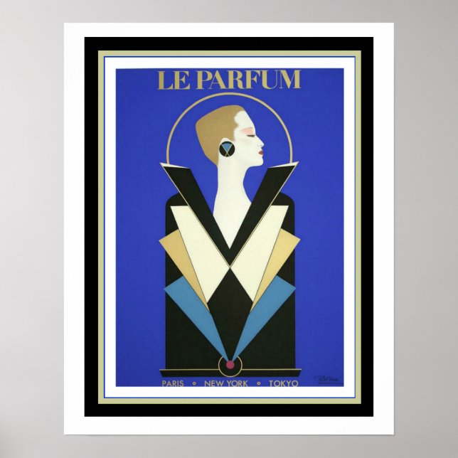 Le Parfum Art Deco Poster 16+ x 20 (Framsidan)