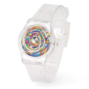 Le Paris Mode School Abstrakt Deco Delight Armbandsur