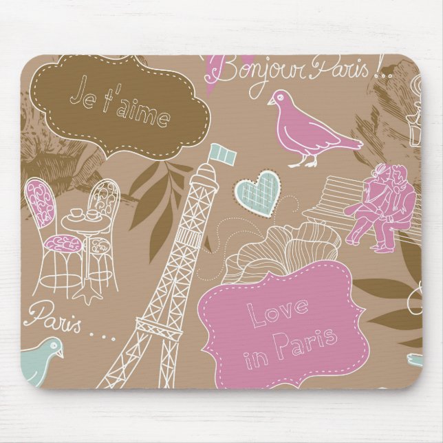 Le Paris Mousepad Musmatta (Framsidan)