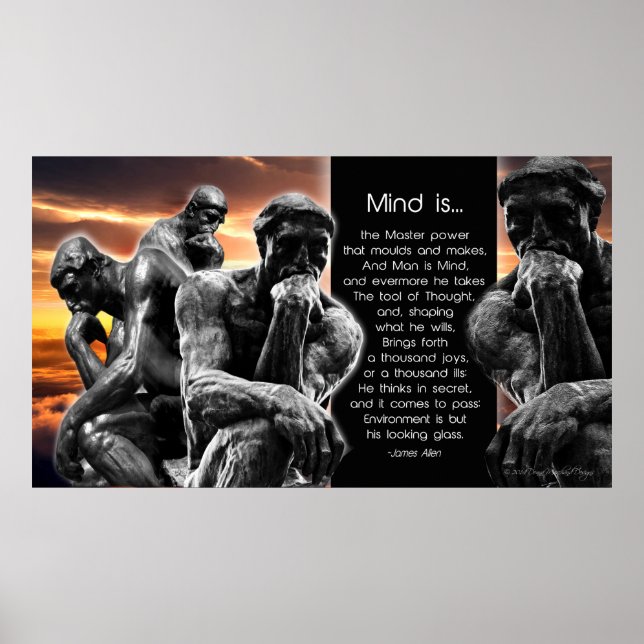 Le Penseur - Thinker Poster (Framsidan)