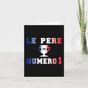 Le Père Numero 1 #1 Pappa i Fransk Fars dag Kort