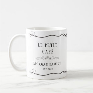 Le Petit Cafe Monogram Blommigt Mugg
