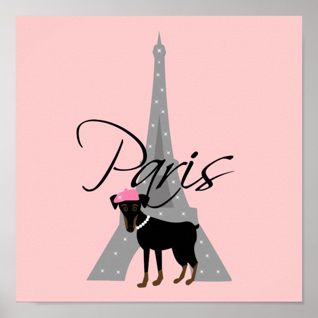Le petit chien à Paris Poster (Framsidan)
