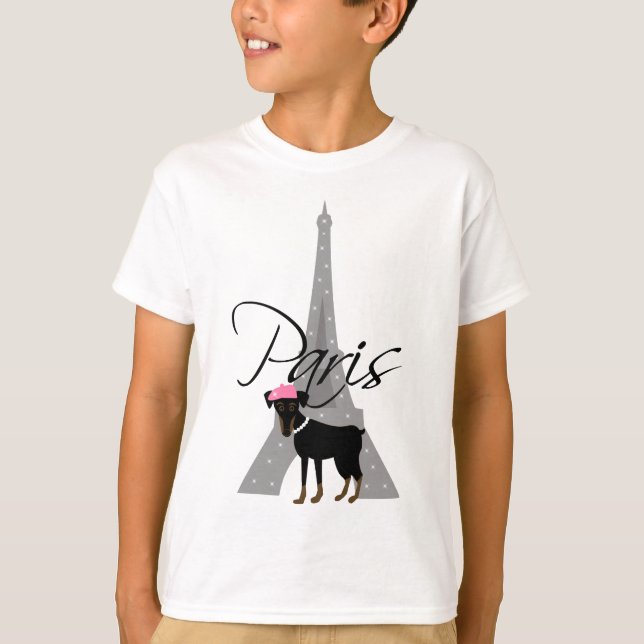 Le petit chien à Paris Tee (Framsida)