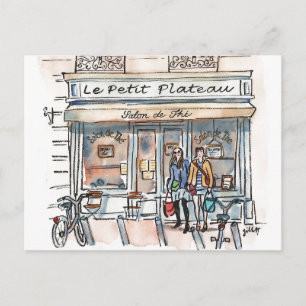 LE PETIT PLATEAU Paris Inbjudan Vykort