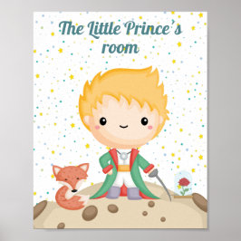 Le Petit Prince Lille Prinsen Poster
