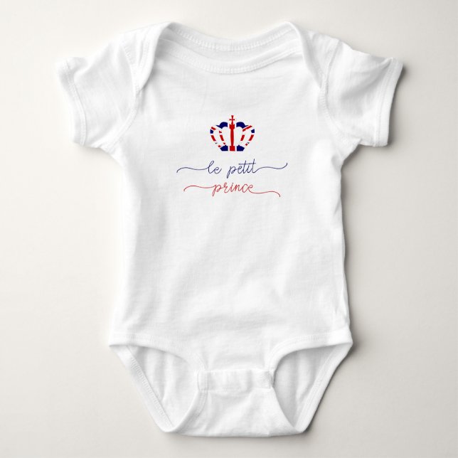 Le petit prince | Union Jack Krona Cute T Shirt (Framsida)