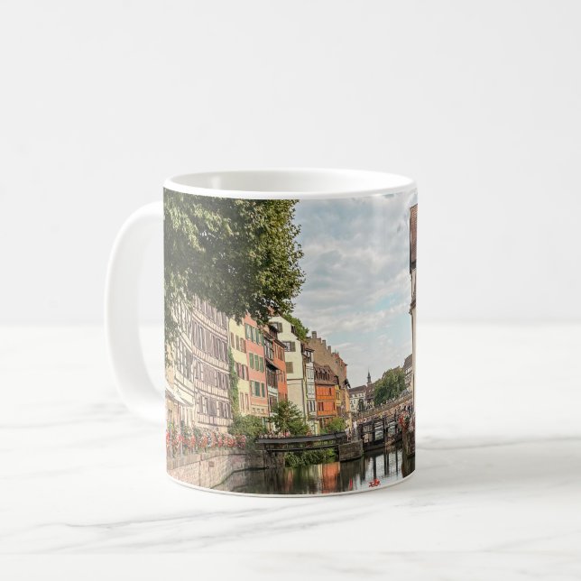 Le Petite France Strasbourg Sommar Kaffemugg (Framsida vänster)