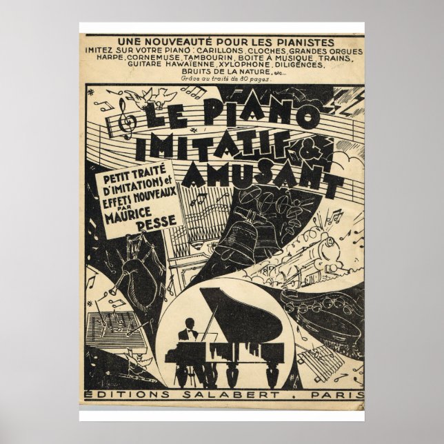 Le Piano imitatif et amusant Poster (Framsidan)