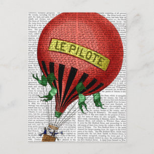 Le Pilote Luftballong 2 Vykort