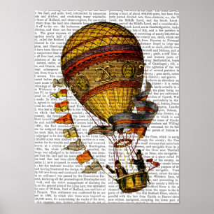 Le Pilote-Luftballongen Poster