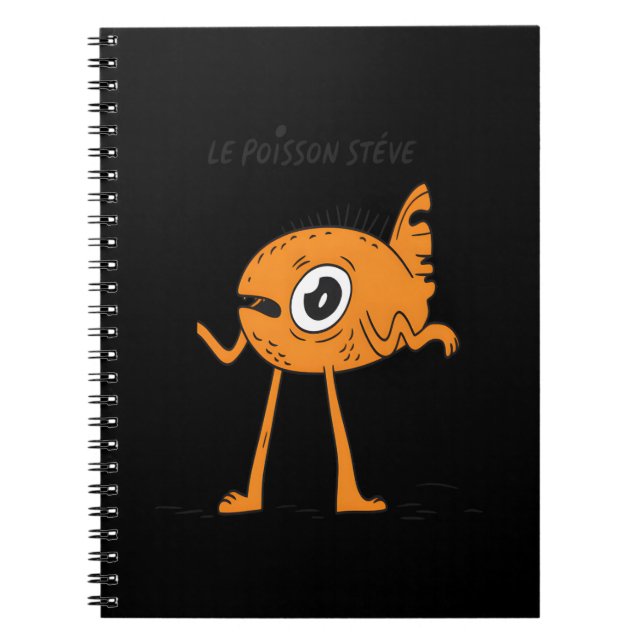 Le Poisson Steve Cute & Funny Anteckningsbok (Framsidan)