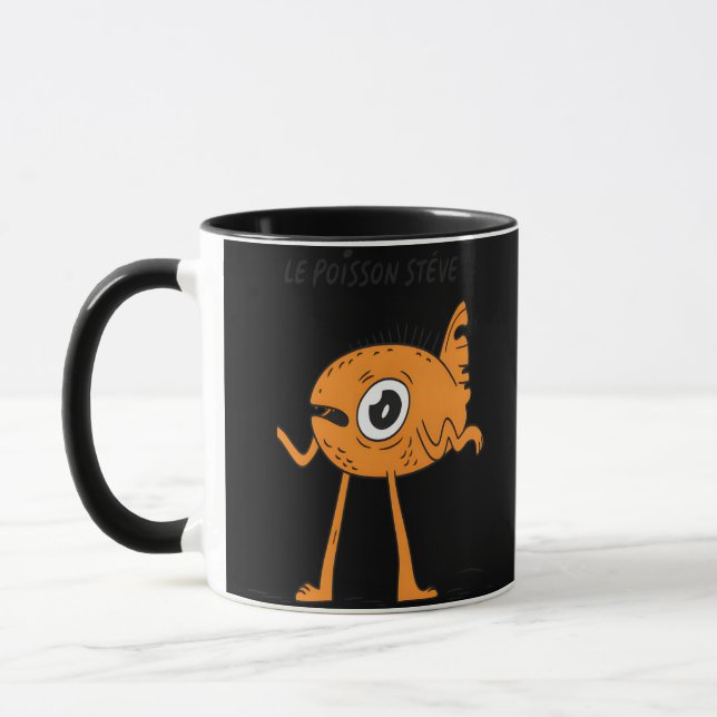Le Poisson Steve Cute & Funny Mugg (Vänster)