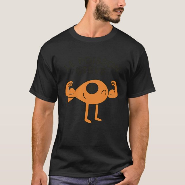 Le Poisson Steve Fisk Rolig Roligt T Shirt (Framsida)