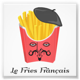 Le-pommes frites från frankriken fototryck