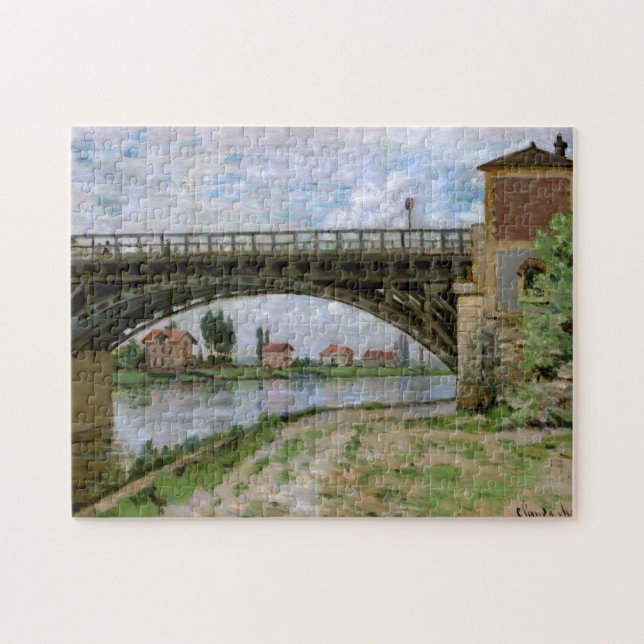 Le Pont D'Argenteuil Claude Monet Fine Art Pussel (Horisontell)