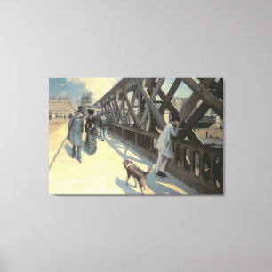 Le Pont de L'Europe, 1876 Canvastryck