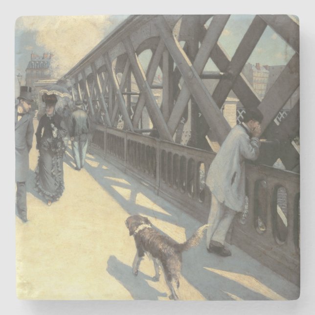 Le Pont de L'Europe, 1876 Stenunderlägg (Framsidan)