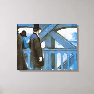 Le Pont de l'Europe av Gustave Caillebotte Canvastryck