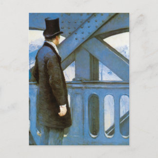 Le Pont de l'Europe av Gustave Caillebotte Vykort