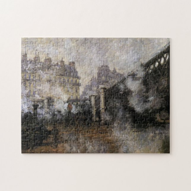 Le Pont de l'Europe, Gare Saint-Lazare Monet-Bran Pussel (Horisontell)